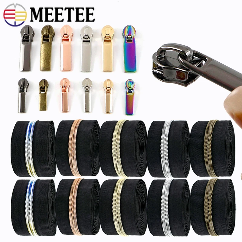 

20M 3# 5# Nylon Zipper Tape for Sewing Plastic Coil Zips Bags Backpack Clothes Closure Zip DIY Accessories Zippers Repair Kits