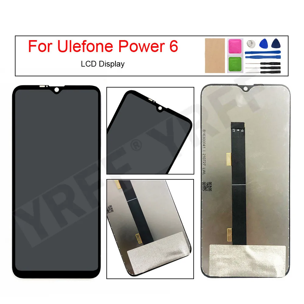 

LCD Display and Touch Screen Digitizer Assembly for Ulefone Power 6, LCD Screen Replacement