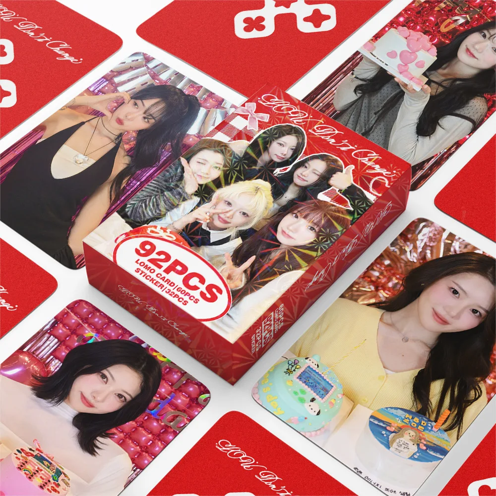 

92Pcs/Set Idol Girl Group Geenius New Series Lomo Cards Stickers Postcards Yeyoung Sion Mika Zoe Andamiro Fans Gifts Collection