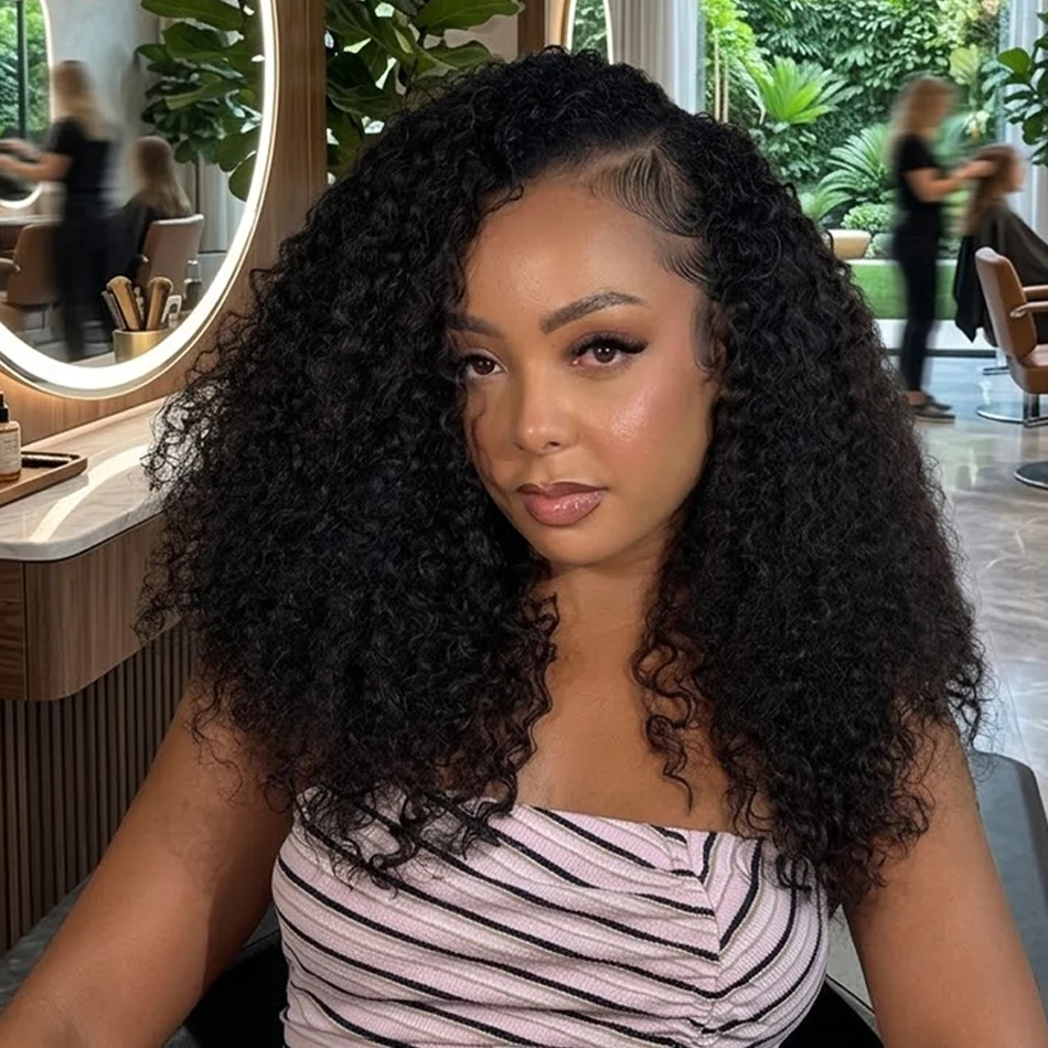 HD 250% Brazilian Curly Short Bob 13x6 Lace Front Human Hair Wigs Brazilian Deep Wave 13x4 Transparent Lace Frontal Remy Wig 5x5 Glueless Wig For Women