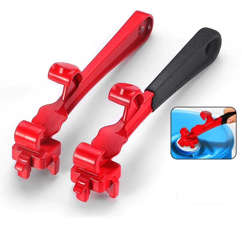 Multifunctional Paint Bucket Open Lid Wrench Bucket Opener Aluminum Alloy Labor Saving Bung Wrench Metal Barrel Lid Opener Tool