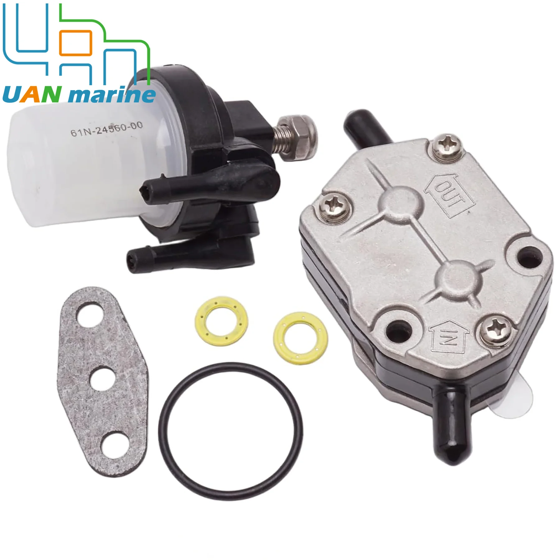 8M0039760 Fuel Pump 43113M with Fuel Filter 35-826964T Fits for Mercury 15 to 55 HP Outboard Engines 43113T 84139M 8M0121336 - view 2