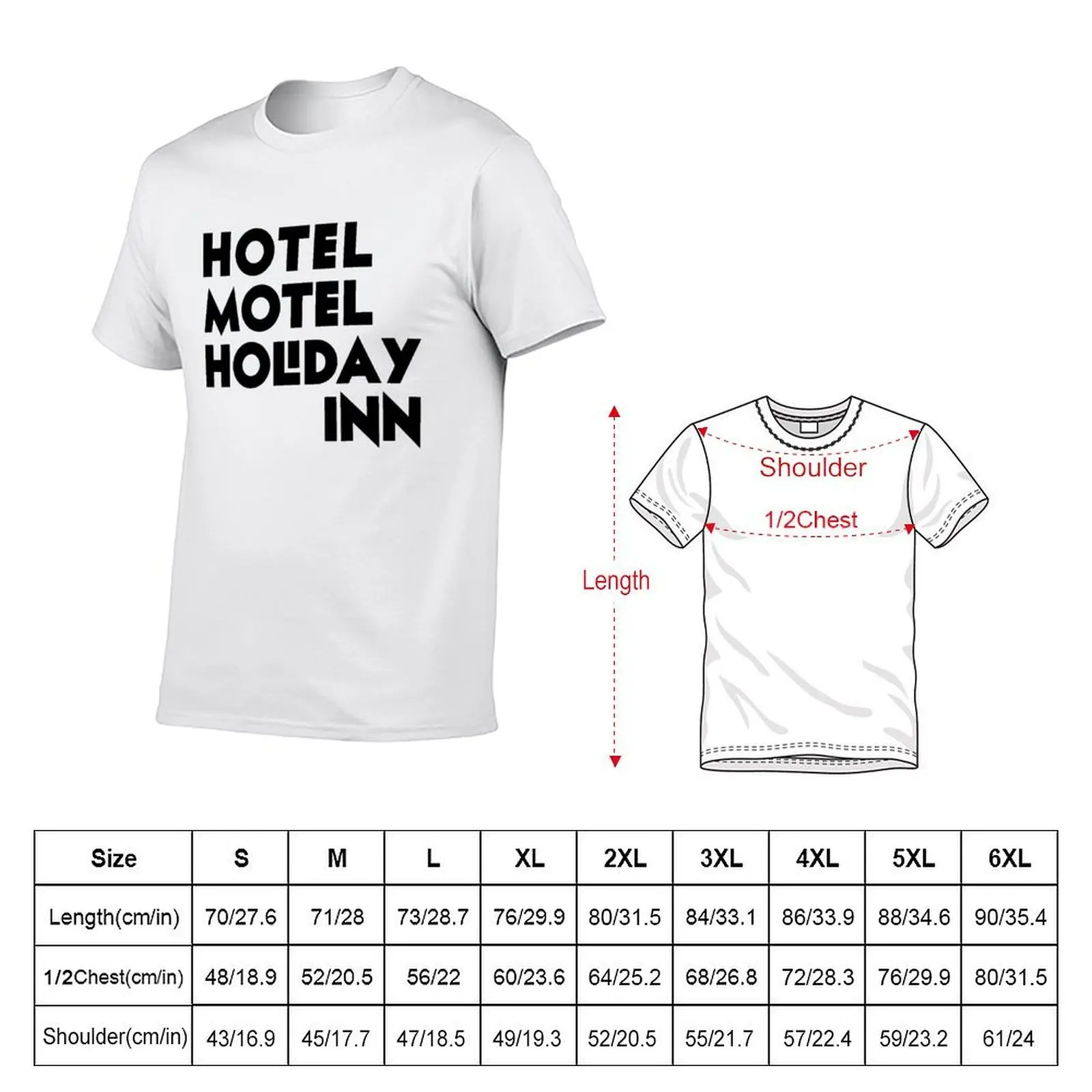 Hotel Motel Holiday Inn T-Shirt fashion shirts vintage anime shirt men clothes