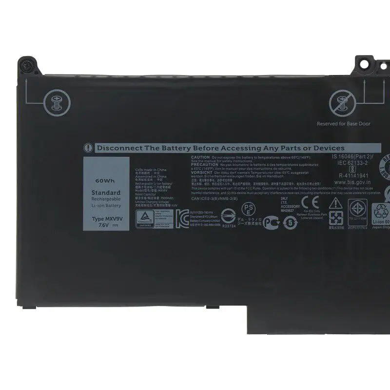 .。for Dell Latitude 13 5300 7300 7400 5310 MXV9V Battery.。