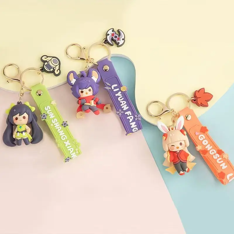 Honor of Kings Official Authentic Merchandise Little Hero Epoxy Keychain Backpack Decoration, Keychain Cute and Fun