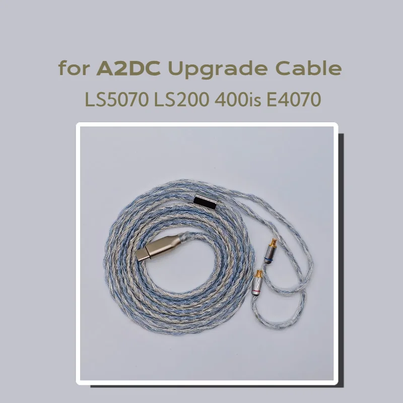 

for A2DC Headphone Cable Upgrade Type-C 24 core OCC Silver-Plated Balanced Cable for LS50/70, LS200, 400is, E40/70