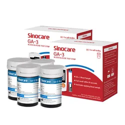 50/100/200/400PCS Sinocare GA-3 Blood Glucose Bottled Test Strips for Diabetes Glucometer Blood Sugar Monitor