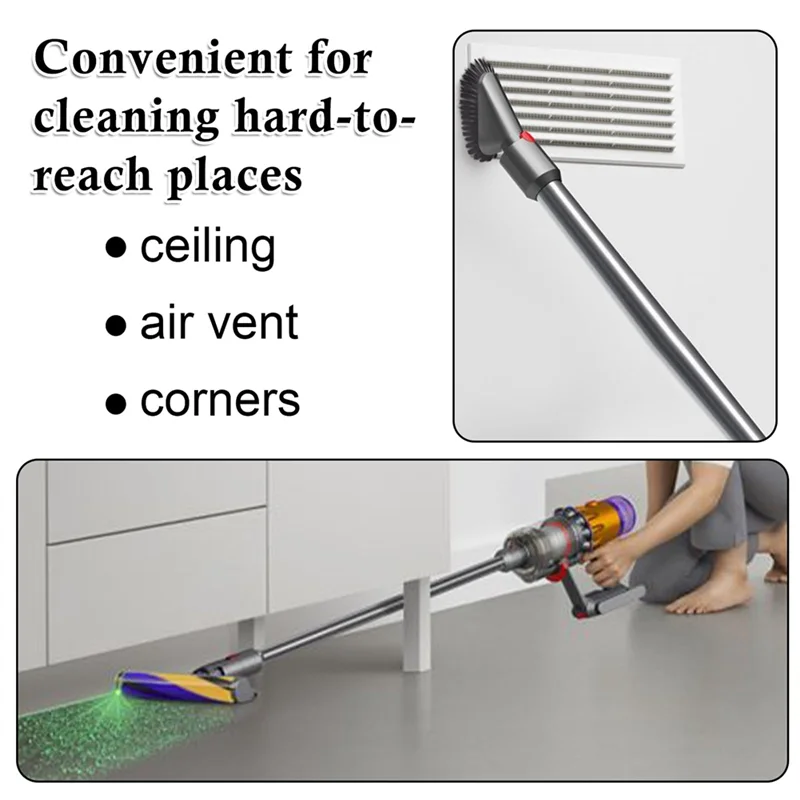 EAS-tige d'extension pour aspirateur à bâton sans fil Dyson V10 numérique mince/V12, barre de tuyau droite à dégagement rapide