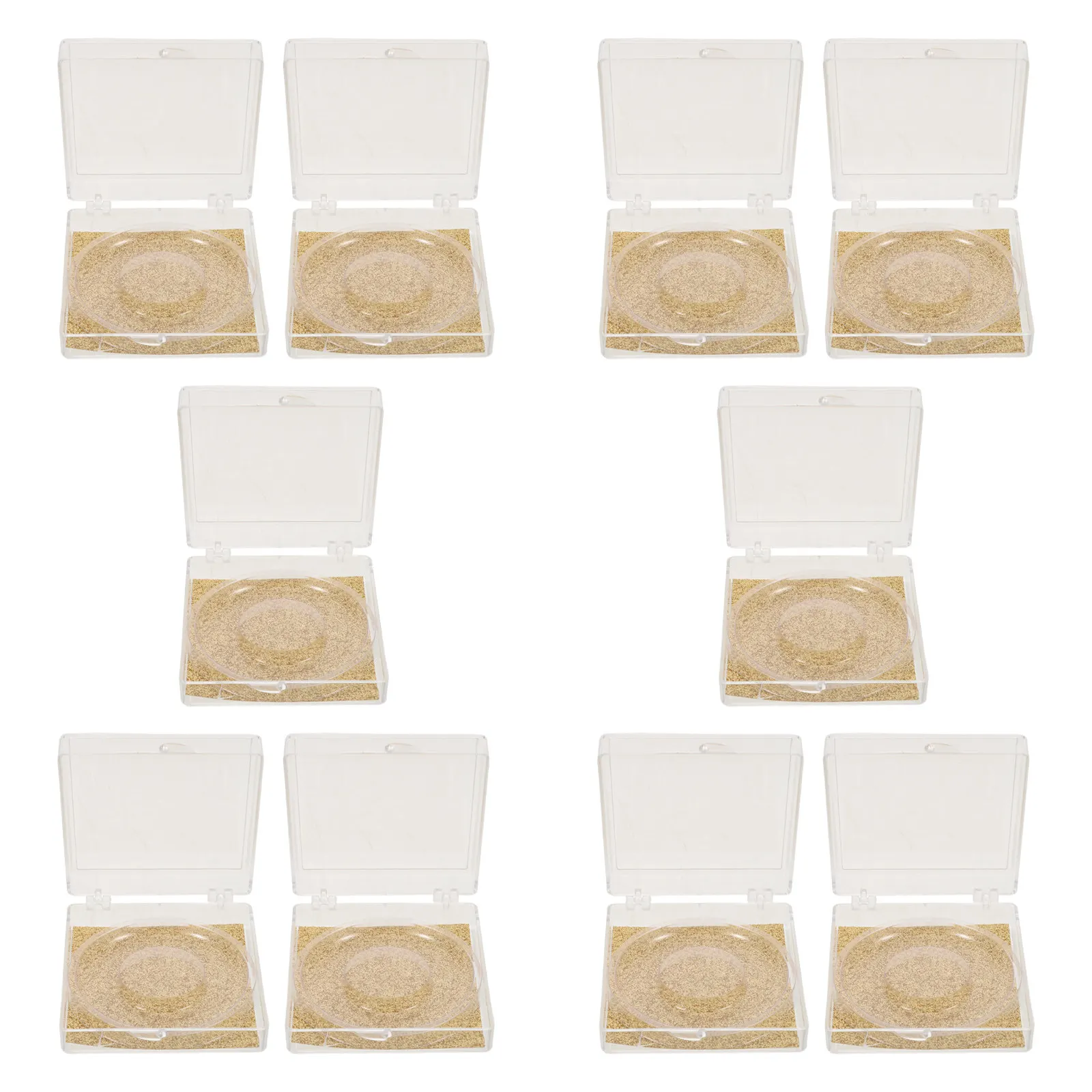 

10Pcs Sleek Compact Lash Storage Organizer Box with Airtight Dustproof Lid False Eyelash Container for Travel Salon Makeup Bag