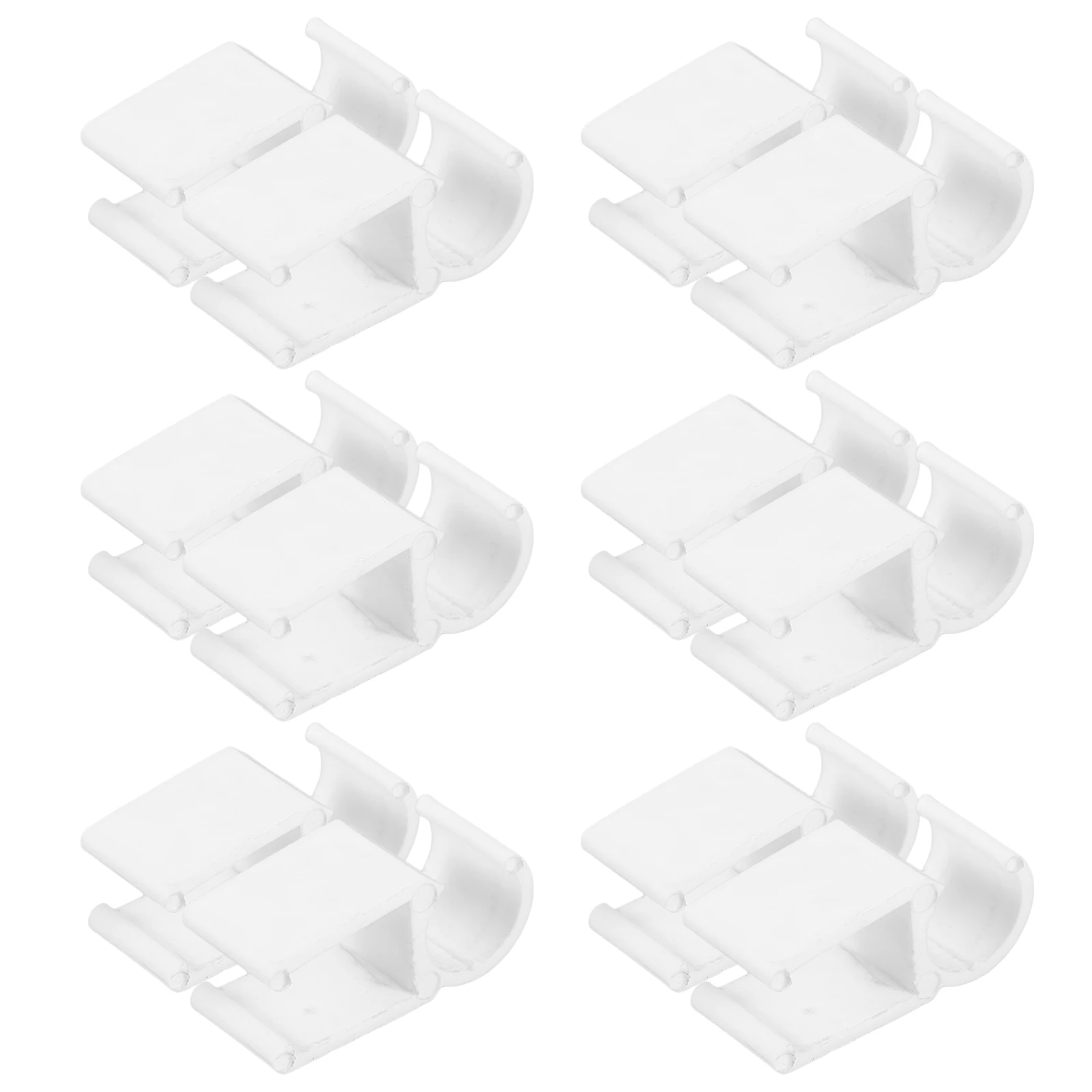 

20 Pcs Pen Holder Clips Plastic Writing Buckle Adhesive Fixing Clamp Office School Supplies Stationery Accessories