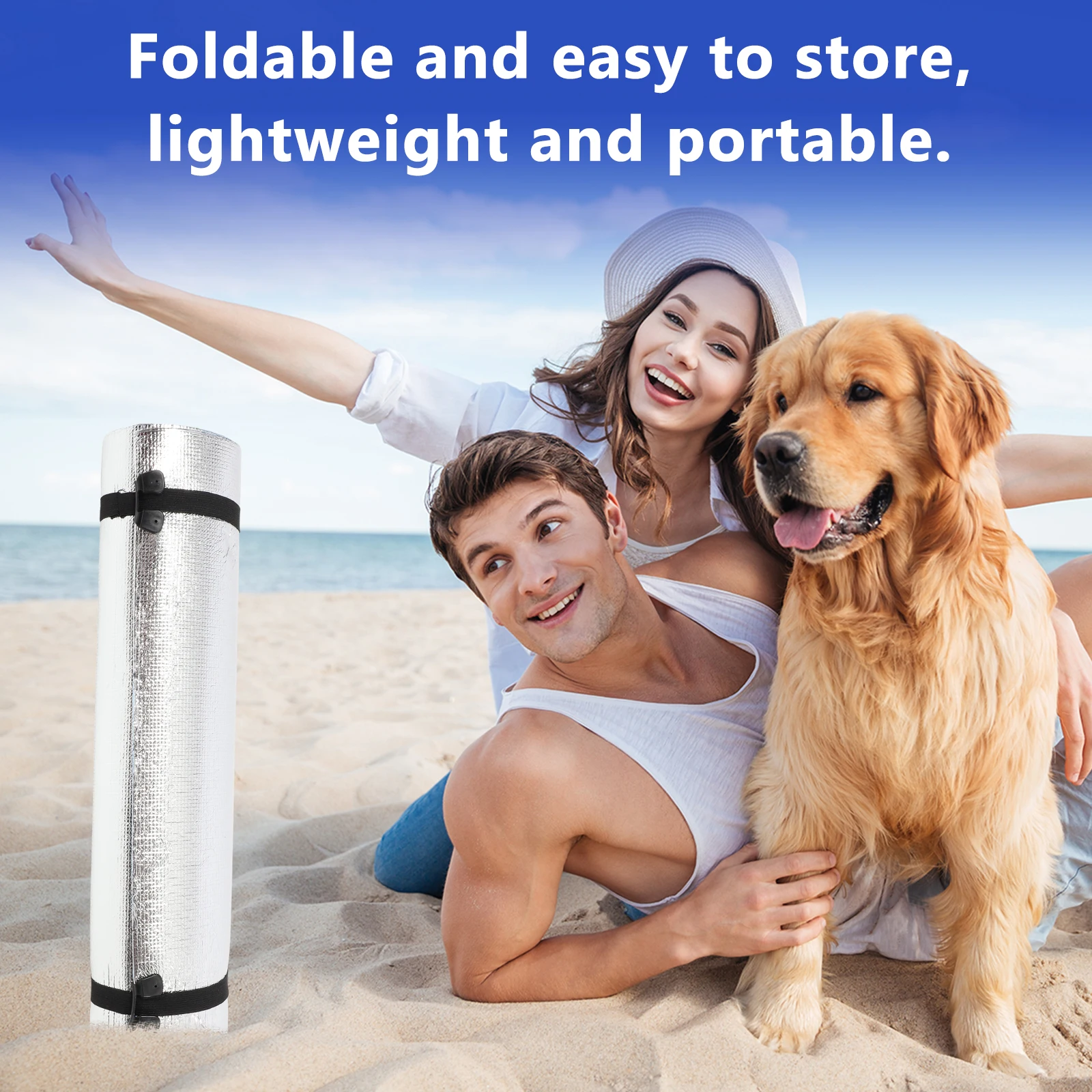 

1pc Multifunctional Yoga Mat Waterproof Picnic Pad Outdoor Camping Beach Lightweight Foldable Mat For Hiking Tailgate