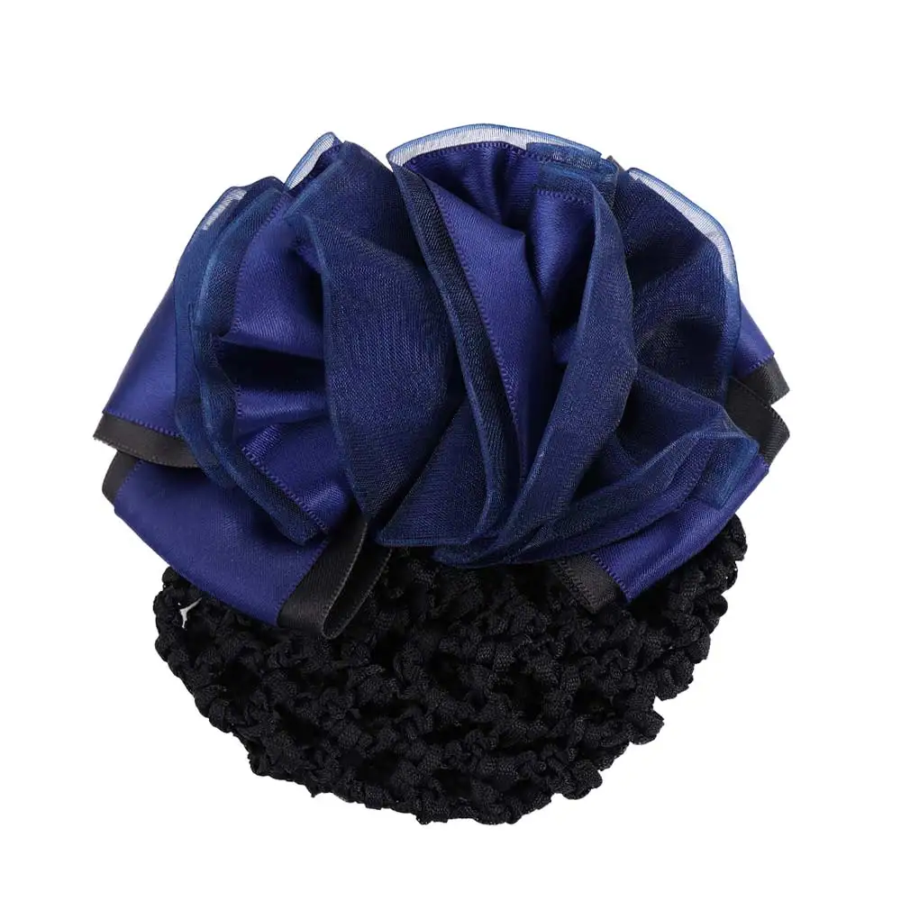 

Ponytail Clip Headwear For Girls Female Hair Clip Ponytail Clip Hairgrips Cover Net Korean Bun Snood Floral Spring Clip