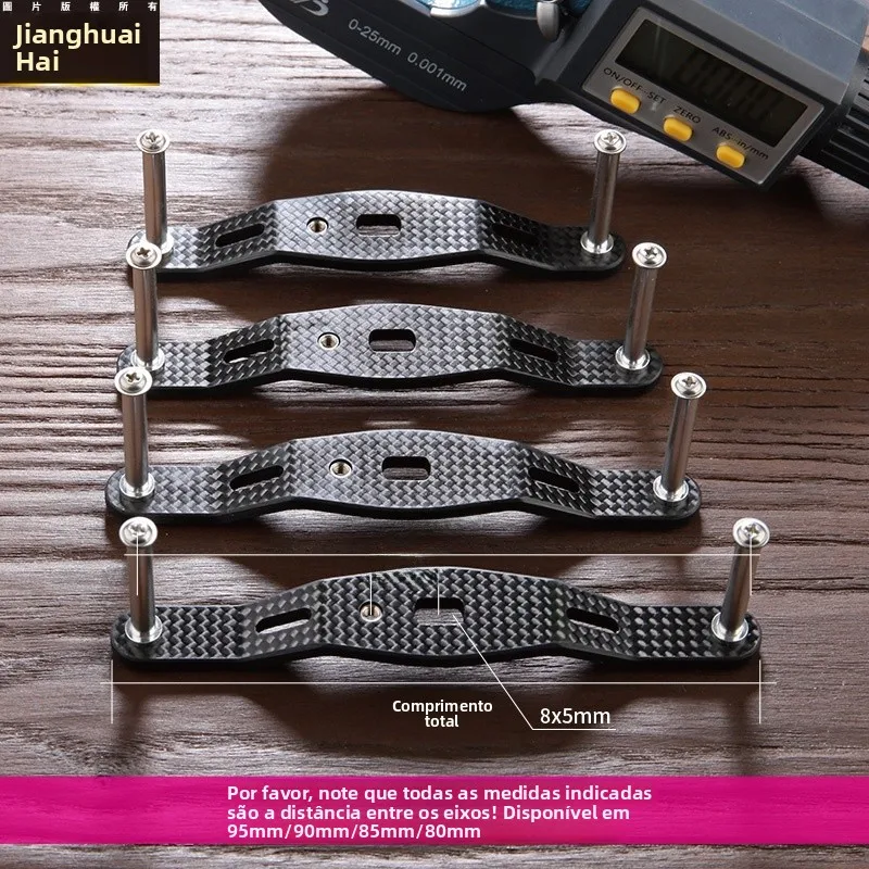 dシリーズ軽量カーボンファイバー釣りリールアーム改造ウォータードロップホイールスモールグリッドデザインノーボールグリップ多用途キャスティング