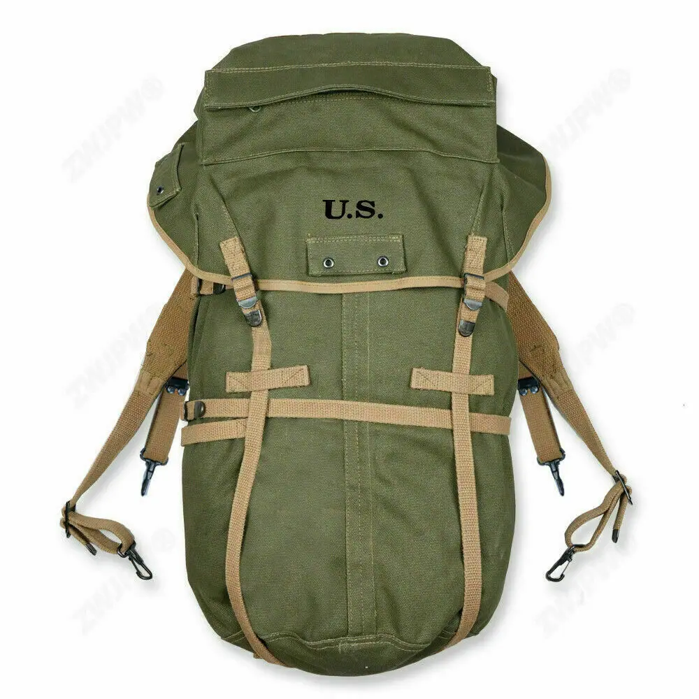 . WWII WW2 US Army Korean War 1945 M1943 Field Backpack Military High quality Of MILITARY War Reenactments