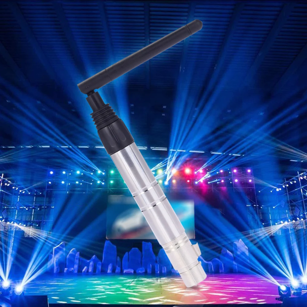 1000M Ultra Long Distance 2.4G ISM DMX512 Wireless Transmitter & Receiver 23DBM Lighting Controller with Antenna for Stage Light