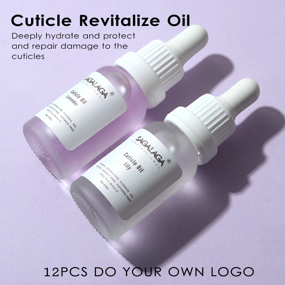 2Pcs 15Ml เล็บน้ำมันบำรุงผิวนุ่มดอกไม้ธรรมชาติ Essential Cuticle Revitalizer Oil ป้องกันไม่ให้ Agnail Nail Care ฉลากส่วนตัว