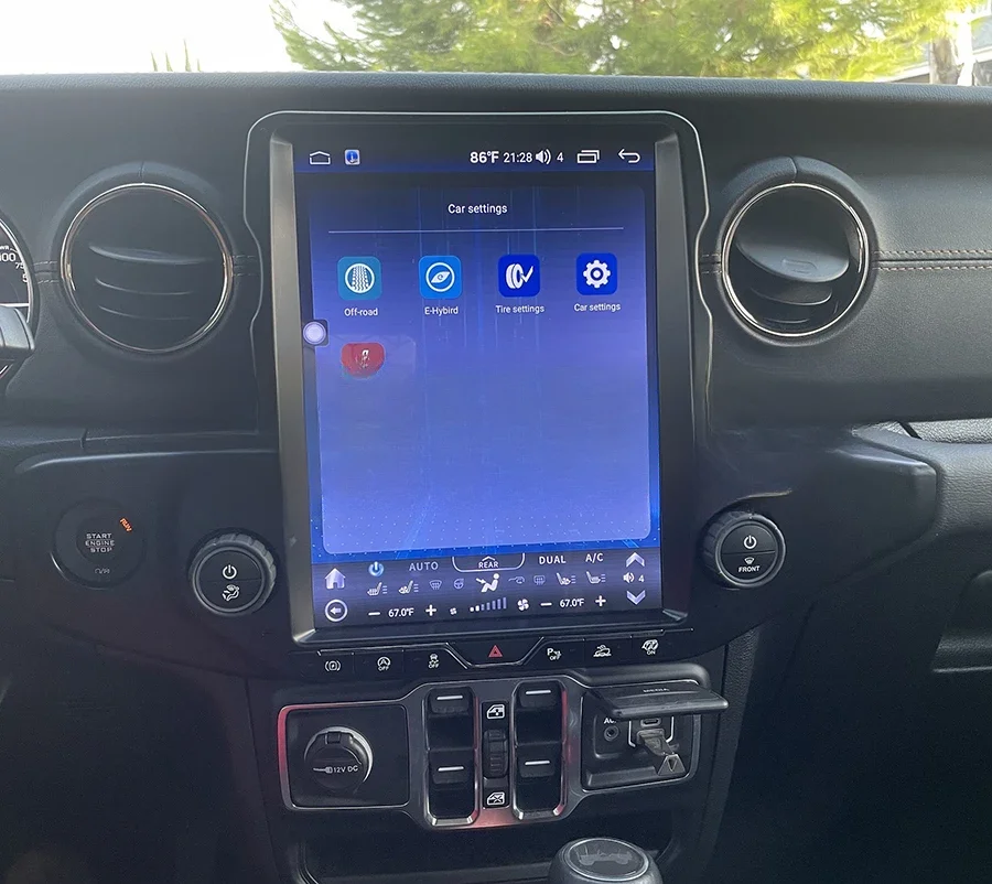 

Android Car Radio For Jeep Wrangler JL 2018-2022 vertical GPS Navigation Multimedia Player Stereo Head Unit Audio Video Player