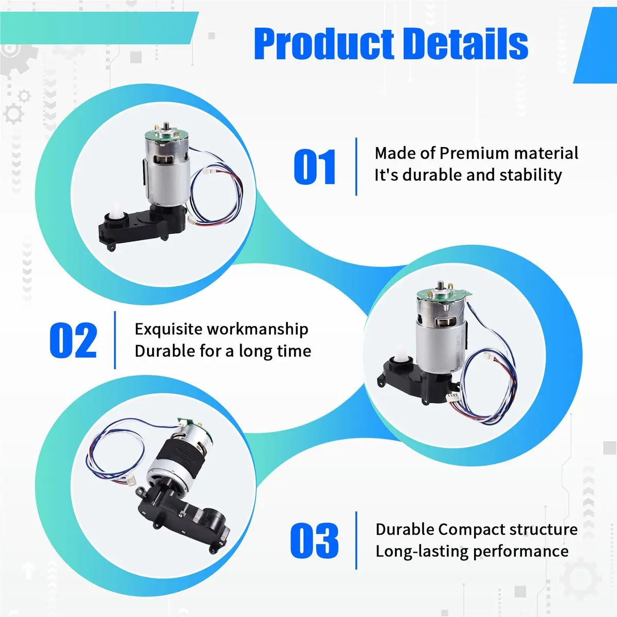 

ABPO для робота-пылесоса ZXMI Pioneer A1 ZNXDJQR01ZM: Моторный блок основной щетки