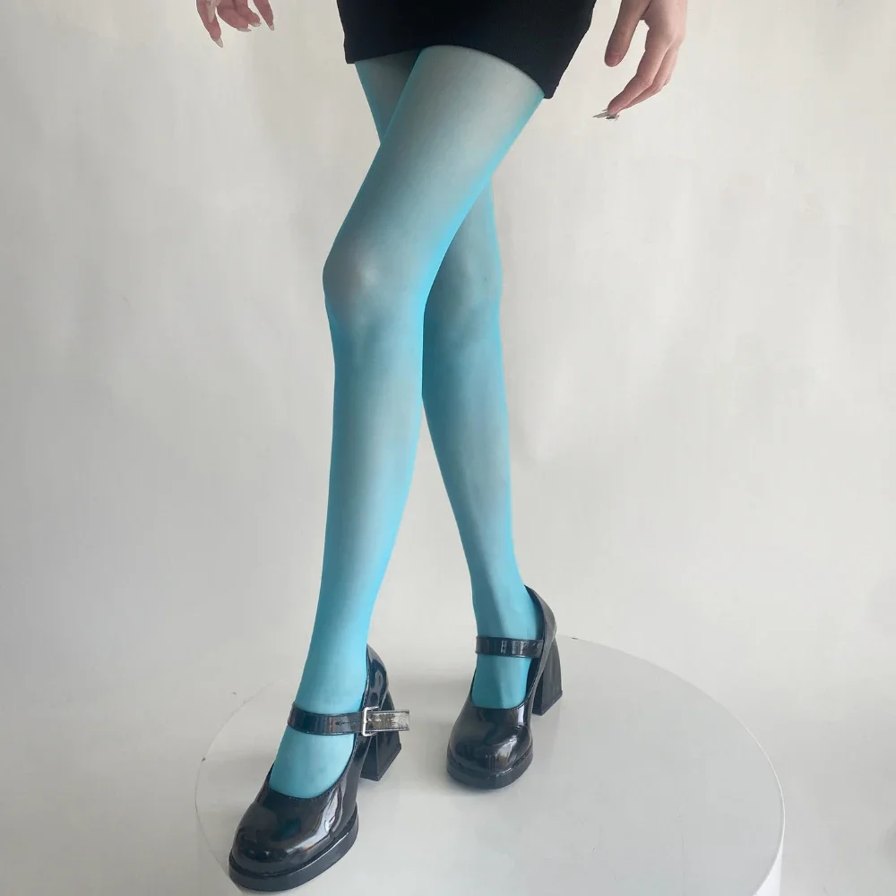 Candy Colors Pantyhose Women Ultra-thin Nylon Thigh High Stockings Women Tights Lingerie Hosiery Body Stockings Pantyhose Tights