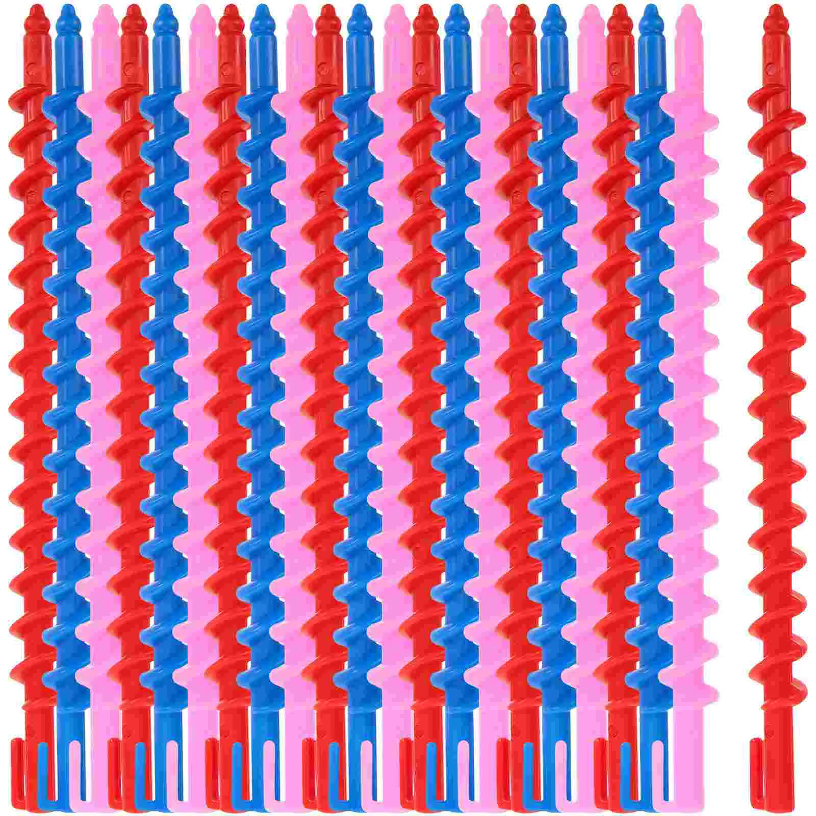 20 STKS Perm Bar Spiraal Tool Meisje Curling Staven Haar Krultang 1550X100X100 CM Plastic voor Lange Rollen Korte
