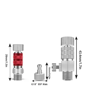 Luftpinsel -Schnellfreisetzungs -Adapterkopplung, Airbrush -Einstellungssteuerventil, Schnellschaltanpassung, Werkzeugstopfen, 1/8 10 Aerograph -Adapter des Hauptverkaufs - №8