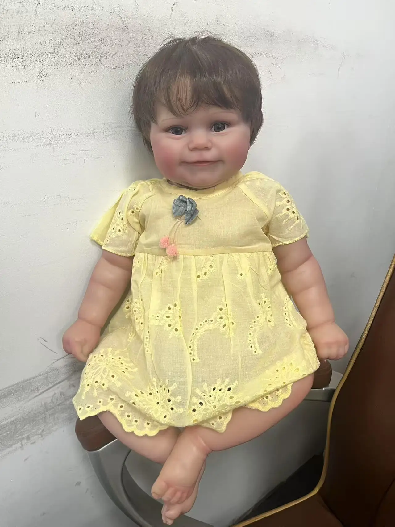 

60CM Reborn Toddler Baby Doll Maddie Soft Cuddly Handmade Art Dolls 3D Skin with Visible Veins Muñecas Bebe Reborn Girls Toy
