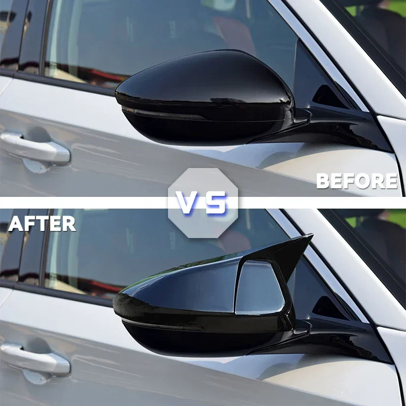 Rearview Mirror Housing Side Mirror Cover Carbon Fiber Pattern Fit For Honda Accord 10th 2018 2019 ABS Car Modified Accessories