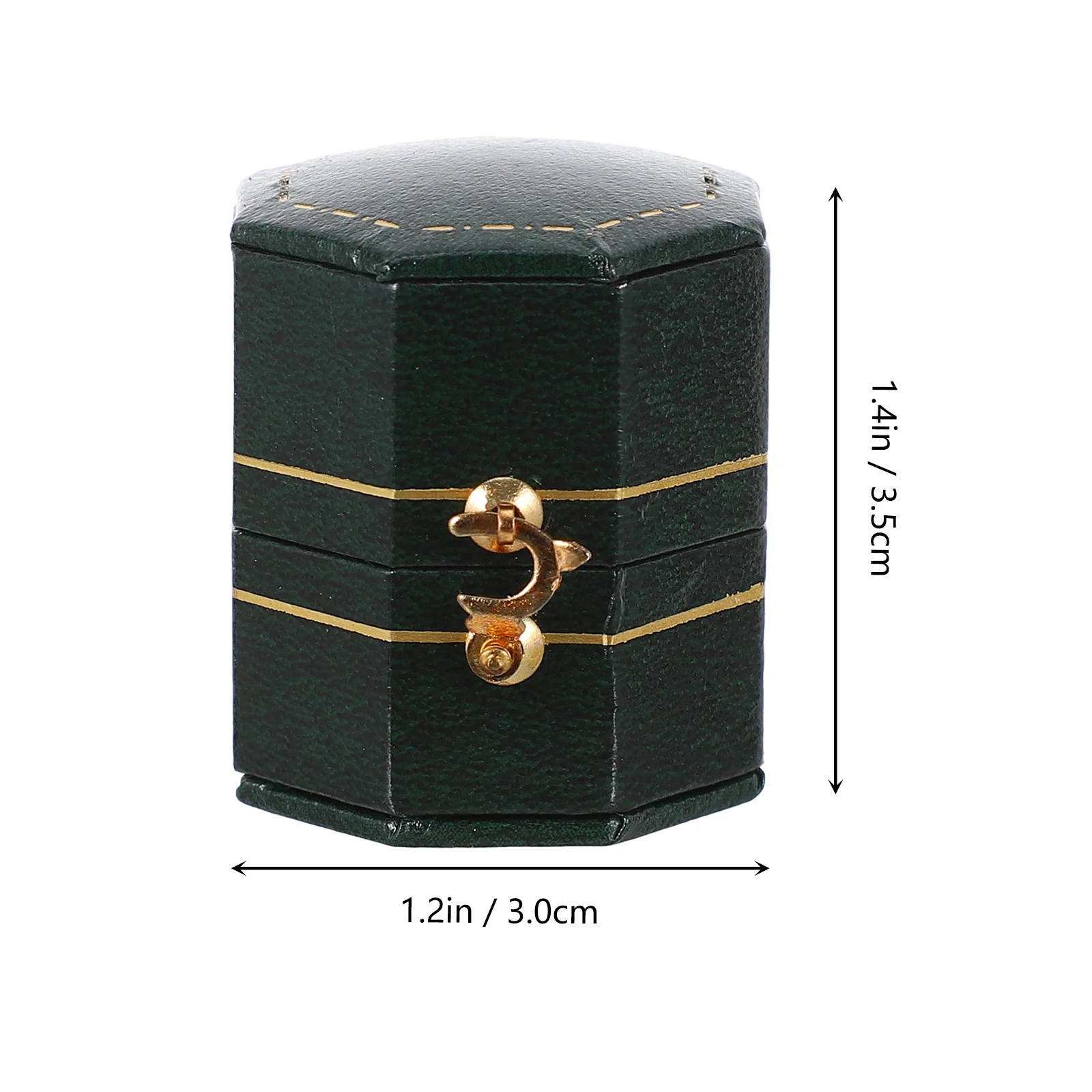 Octagonal Vintage Ring Gift Box Creative Leatherette Paper Jewelry Storage Container Wedding Anniversary Packing Box