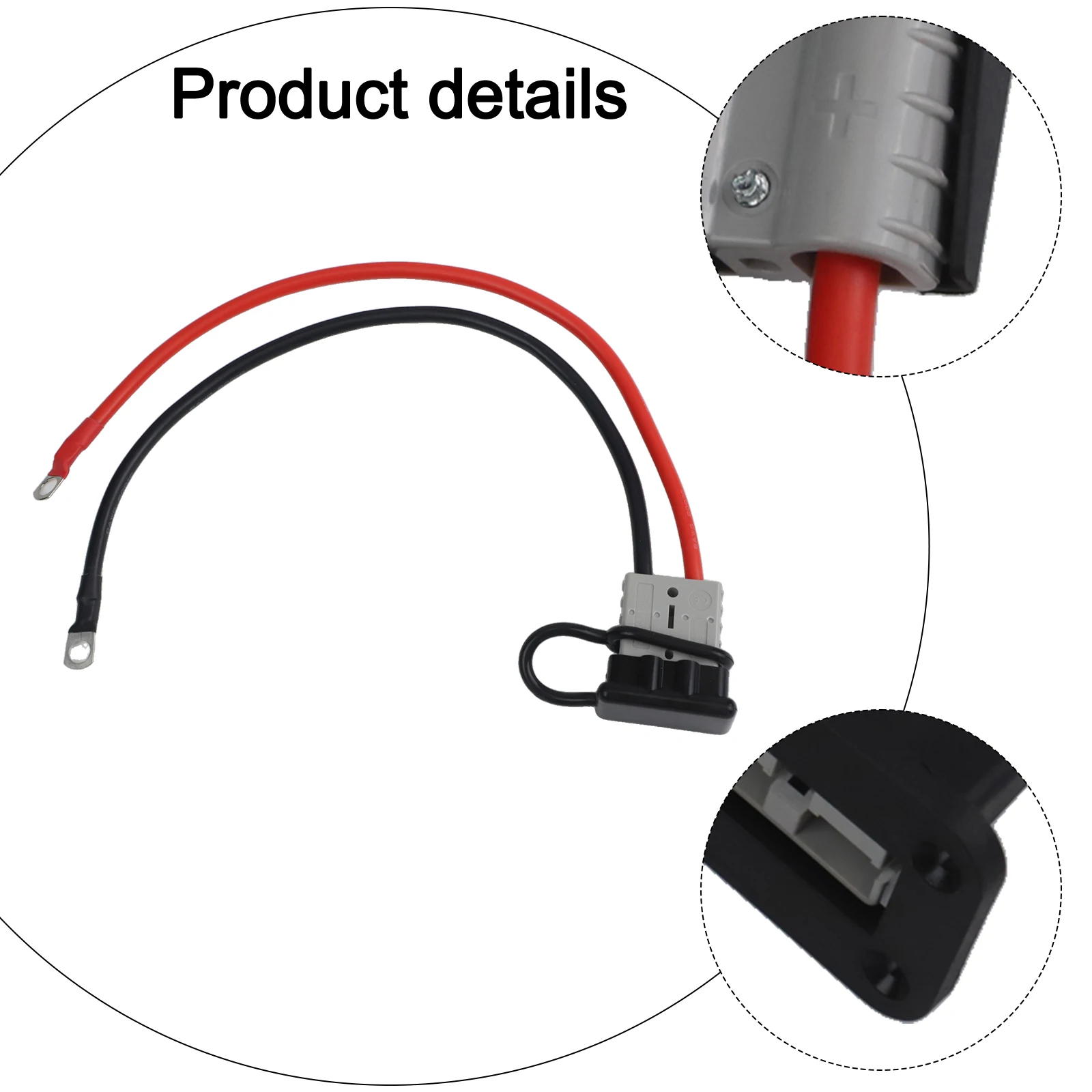 8AWG Battery Cable Quick Disconnect Connector Perfect For Winches Compatible With 12-6AWG Wire Fire Rating UL94-V0
