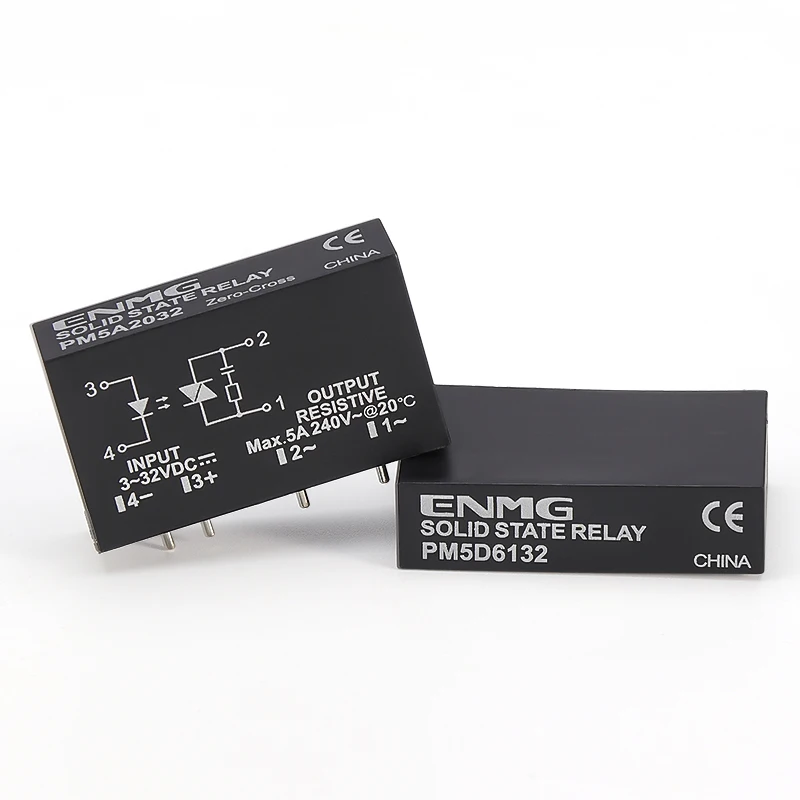 ENMG 24 فولت جهد واسع PCB نوع لحام صغير مرحل الحالة الصلبة PMN5D6132 تيار مستمر التحكم 3V5V PM5D6132 Optocoupler العزلة رقيقة