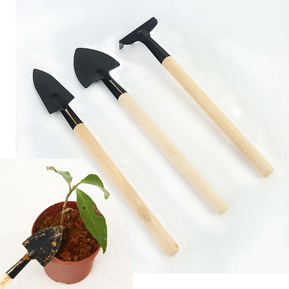 3pcs Mini Garden Tool Set Lightweight For Planting Succulents Small Potted Plants Horticulture Gardening Kit Shovel