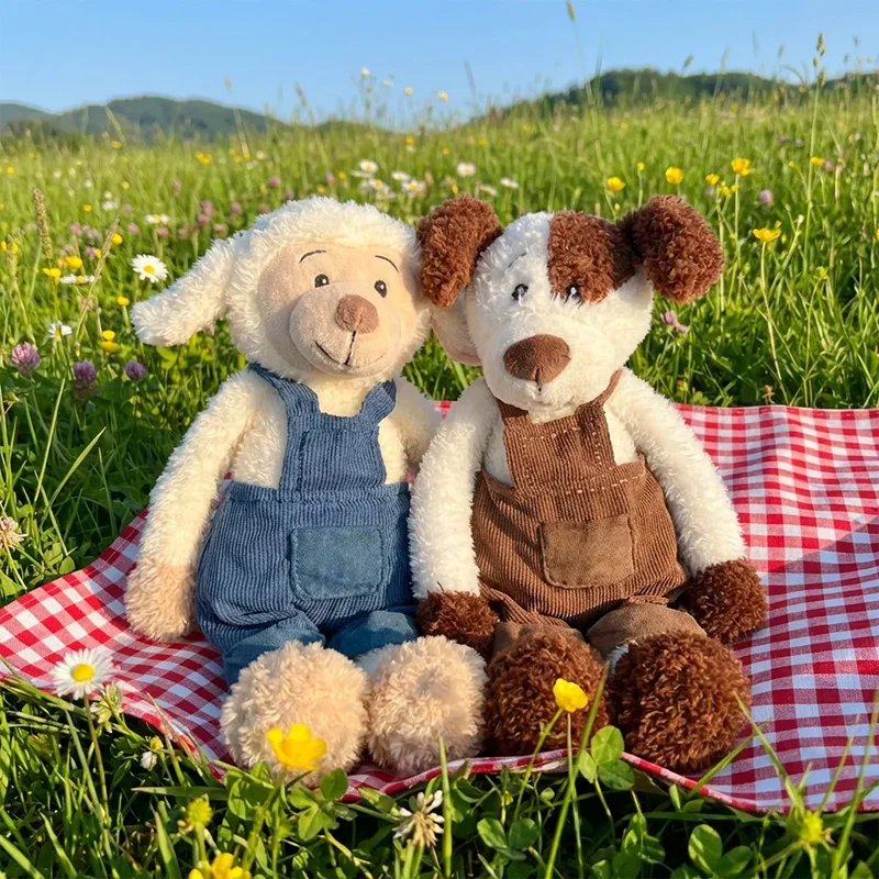 

Милая маленькая собака в джинсах, плюшевая игрушка, украшение для дома, высококачественные удобные игрушки, подарок на день рождения для детей, подарок-компаньон