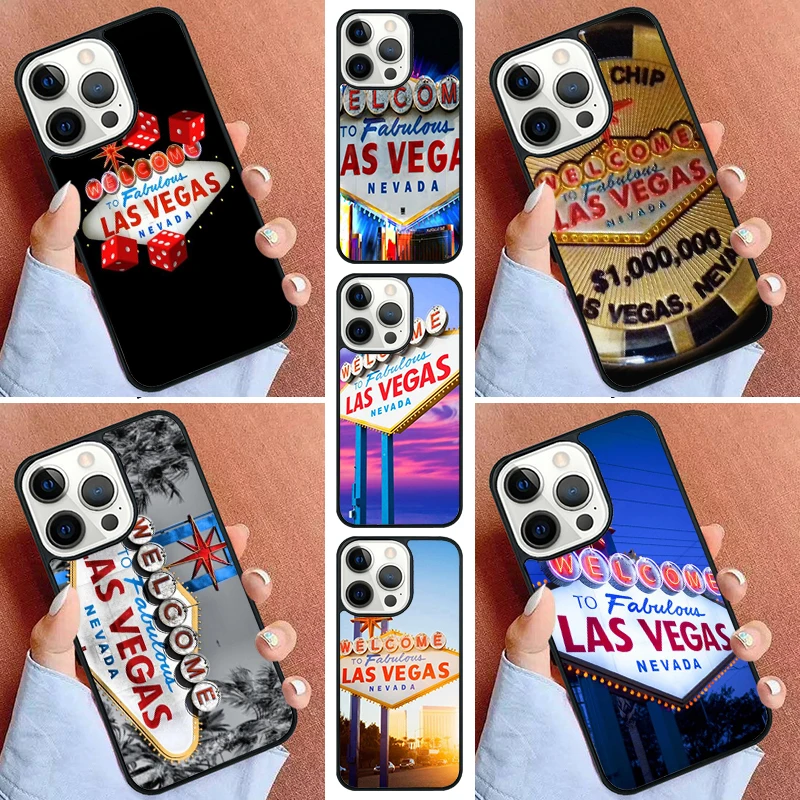 Las Vegas Nevada Gamble Phone Case For iPhone 16 15 14 Pro Max 11 13 12 Mini Max SE 2020 6S 7 8 Plus Cover Capa