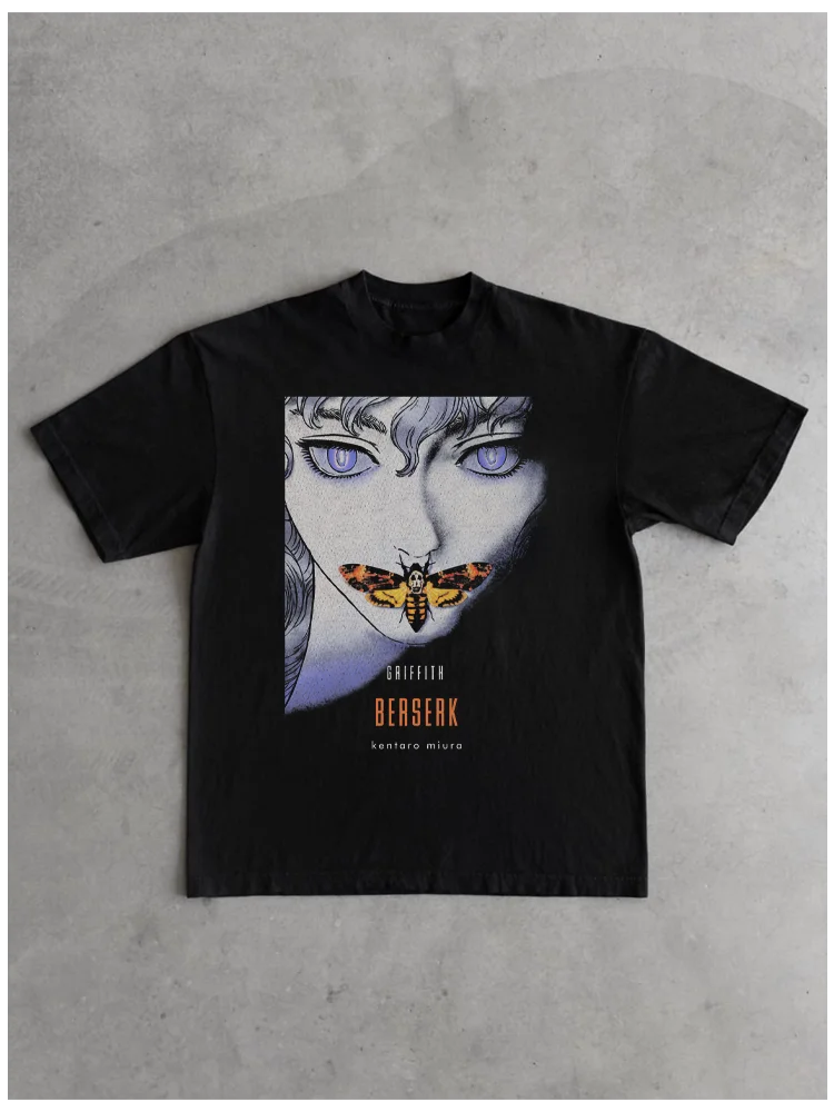 Berserk Griffith Loose Cotton Printed Short-sleeved T-shirt for Men and Women