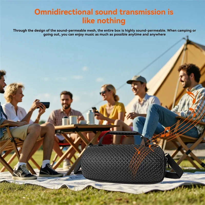 TTKK-For  Charge 6 Compatible Portable Bag Sound Permeable Outdoor Travel Carry Case Bag For  Charge 6 Speakers