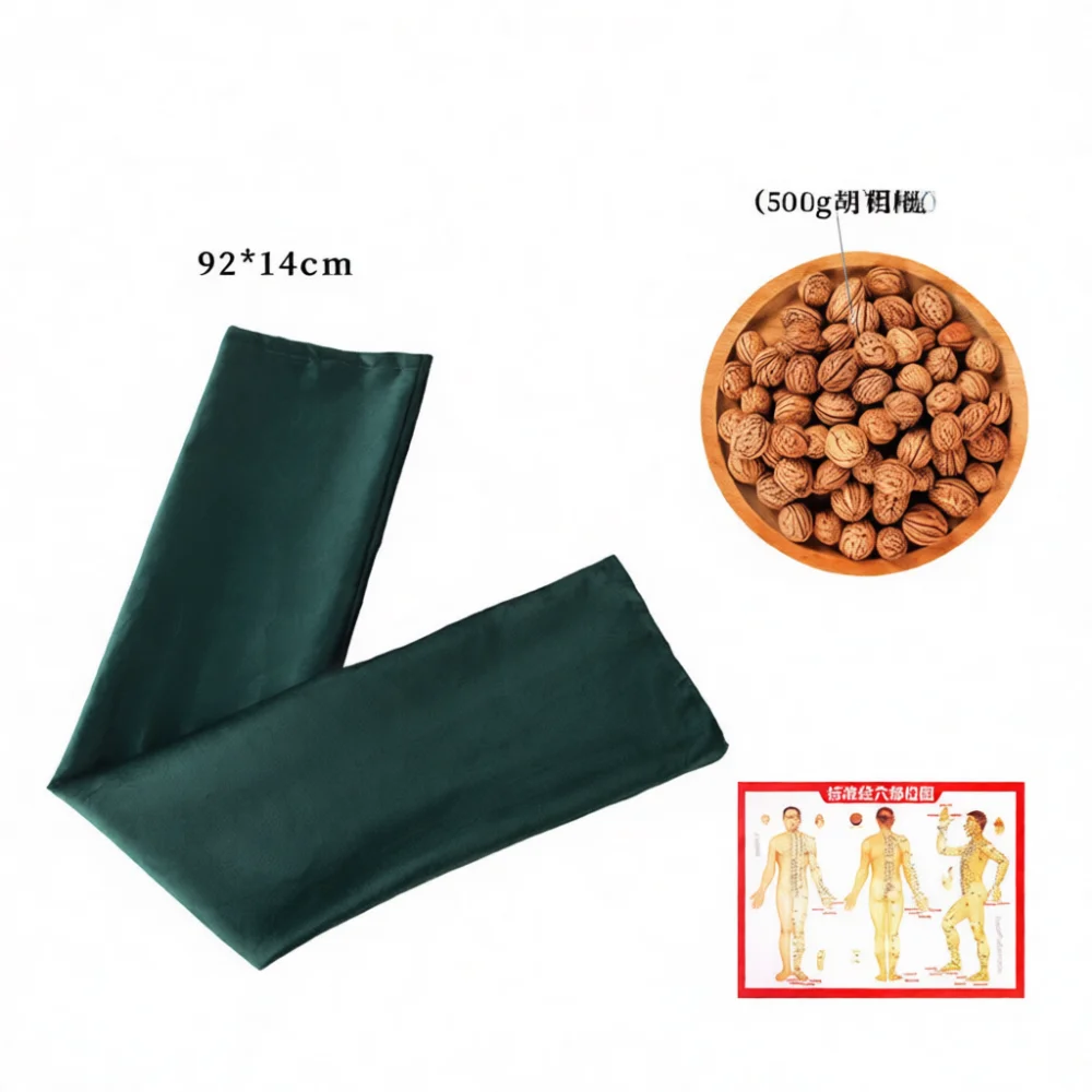 Manual Body Massage Hammer Walnut Whipping Bag Meridian Dredging Tool Professional Relaxation Stick Shoulder Neck Back Pain Reli