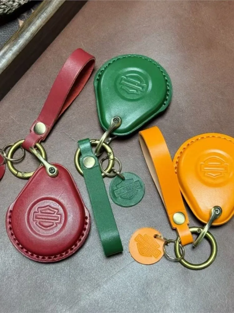 Porte-clés en cuir pour moto Harley Davidson Softail Sportster VRSC Touring X48 883 1200 Street Glide