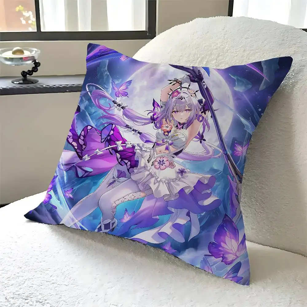 

Honkai-i Impact K-kiana Personalized Pillow Cover Kids Bedroom Wild Party Decor Pillowcase Kid Birthday Shower Gift