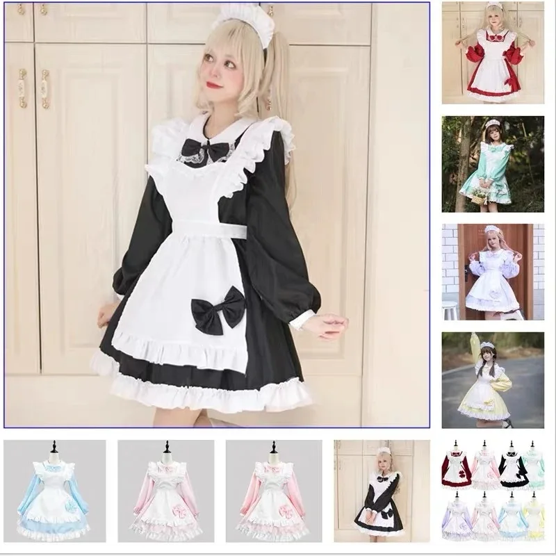 

Christmas Cosplay Costume Maid Cute Sweet Long-sleeved Stage Party Coffee Shop Comic Show Performance Girl Cosplay Costume