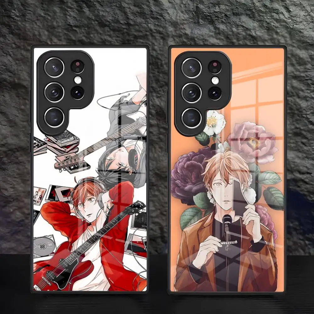 Anime G-Given Phone Case For Samsung S26 S25 S24 FE S23 S22 S21 Plus S20 Ultra Note20Ultra Black Glass Cover
