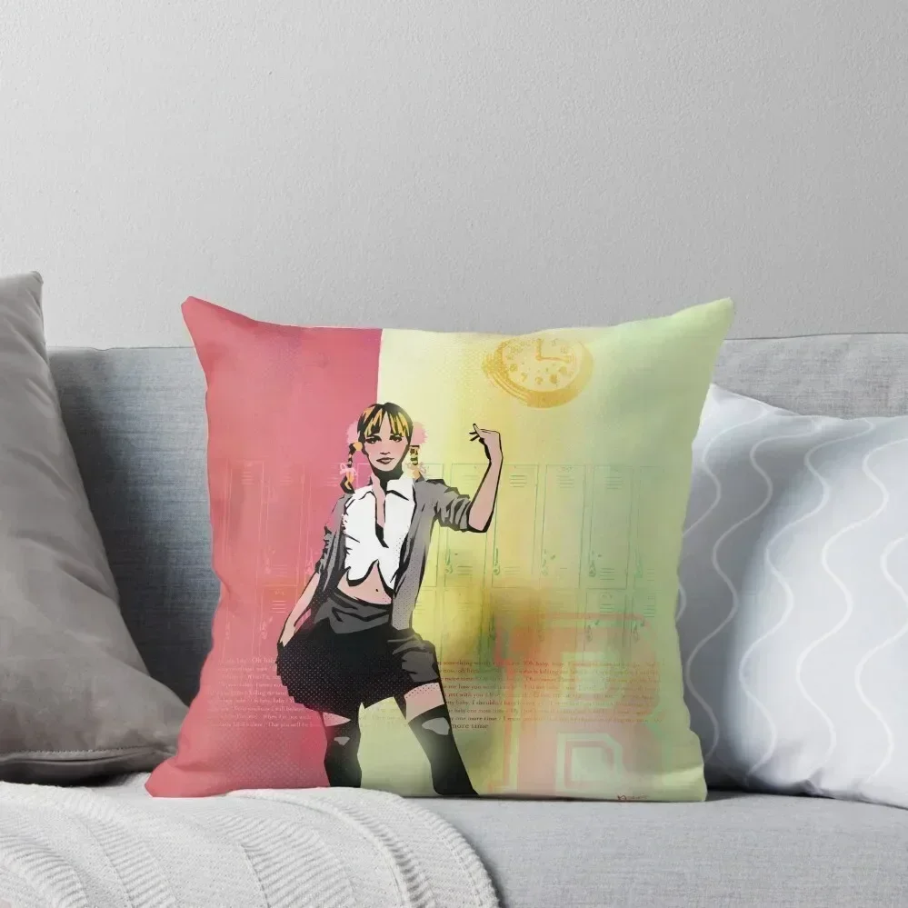 

One More Time Throw Pillow Decorative Cushion Cover Plaid Sofa sleeping pillows pillow