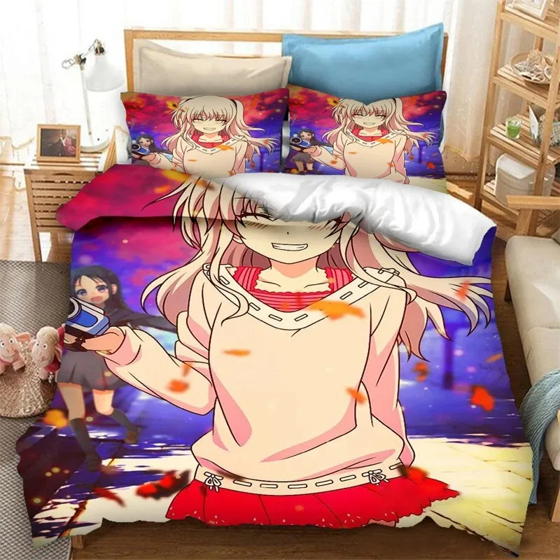 

3D Print Charlotte Anime Nao Tomori Bedding Set Double Twin King Duvet Cover Comforter Pillowcase Boys Girls Adults Bedroom