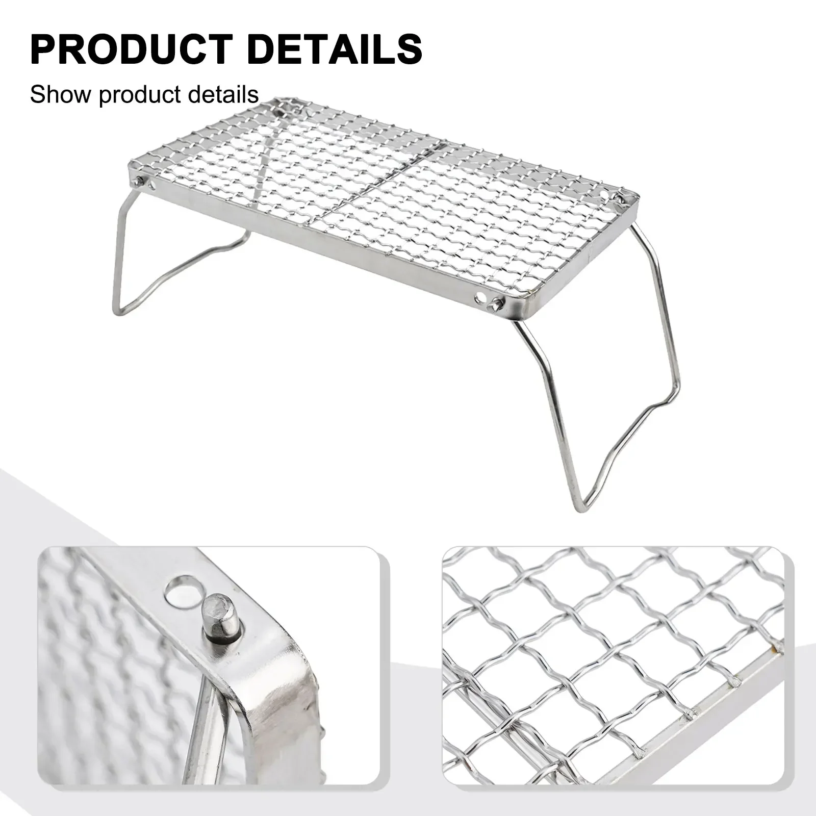 

1pc Barbecue Grill Outdoor Foldable Portable Barbecue Grill Camping Grill Grids BBQ Hiking Fishing Barbecue Grill Accessories