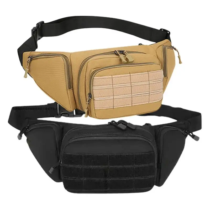 Nylon Hip Belt Waist Bag Utility Hip Pack Fanny Bag Small Fishing Tackle Bag Versatile Waist Bag Sling Chest Hip Bum Bag