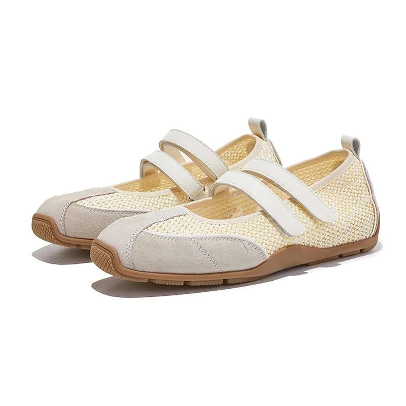 

AIYUQI 2026 New Women's Flat Shoes Anti-slip Buckle breathable Mary Jane Shoes Women Plus Size Casual Ballet girl Shoe