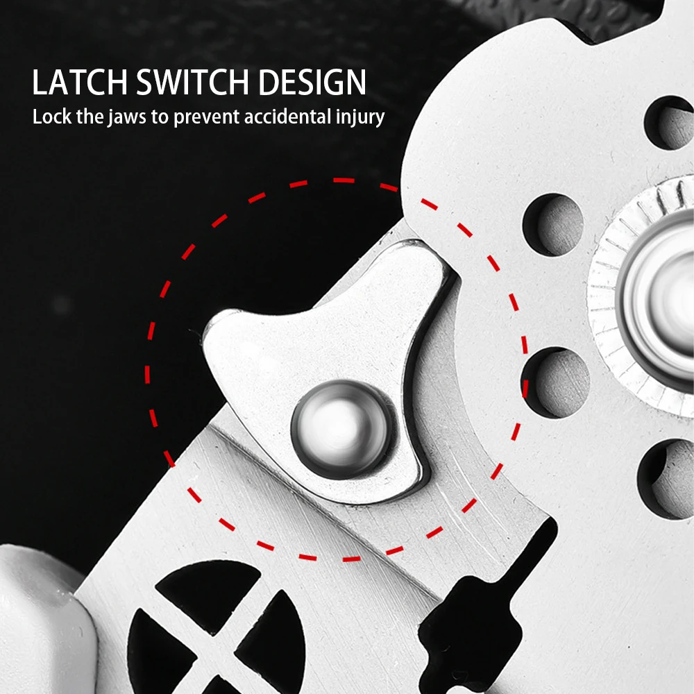 Pintudy 21-in-1 draadstriptang gebogen antisliphandvat elektricien handgereedschap multitool verstelbaar automatisch strippergereedschap