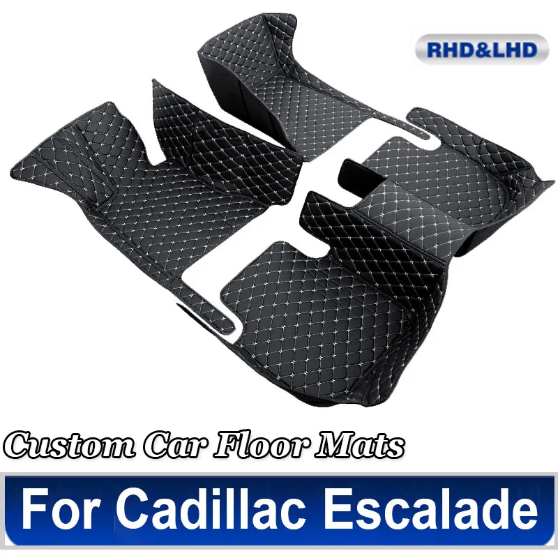 

Car Floor Mats For Cadillac Escalade Seven Seats 2007 2008 2009 2010 Custom Auto Foot Pads Carpet Cover Interior Accessories
