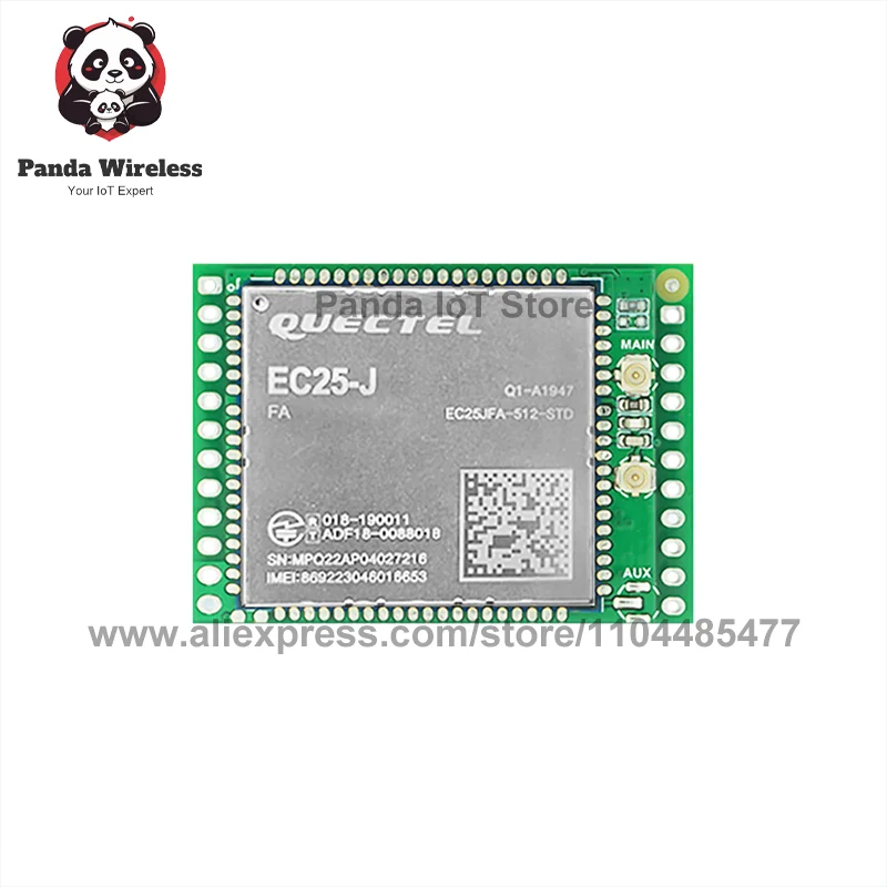 وحدة Quectel EC25-JFA EC25JFA 4G لوحة تطوير أساسية LTE CAT4 GNSS مع معالج بطاقة الرسومات النطاق العالمي GPS متوافق