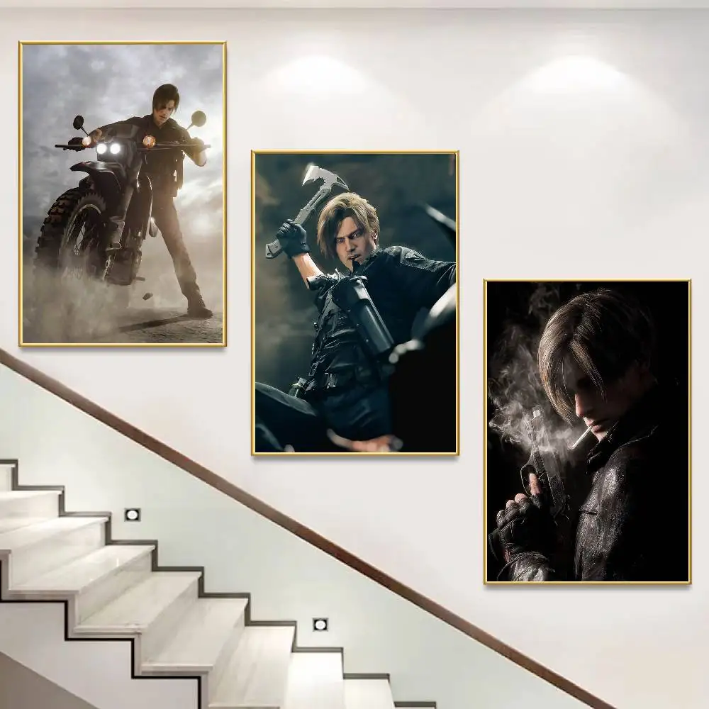 So Cool L-Leon S K-Kennedy Custom HD Waterproof Self Adhesive Wall Art Poster
