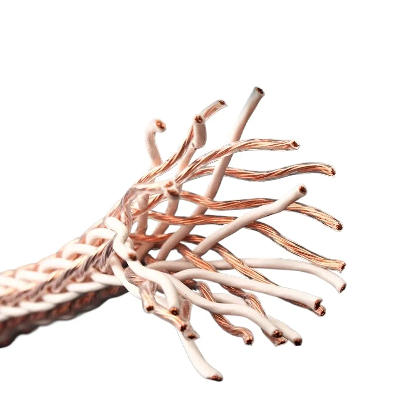 Cable de altavoz DIY 12TC, Cable de alimentación a granel, Cable equilibrado RCA XLR, Cable de extensión para amplificador de Audio HiFi